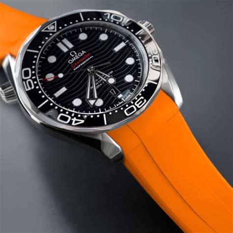 omega seamaster orange strap replica